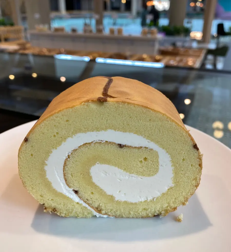 Sliced roll cakes in the Deli Bonbons display